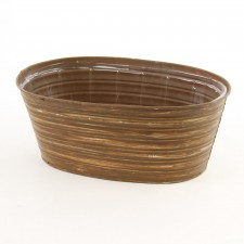 10"OASIS OVAL TIN RUST