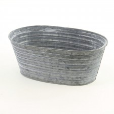 10"OASIS OVAL TIN GALVANIZED