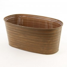 12"OASIS OVAL TIN RUST
