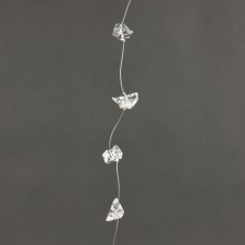 9' ACRYLIC ICE GARLAND CLEAR