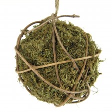 4" MOSS GRAPEVINE BALL GREEN