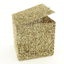 12" CUBE LINEN WIRE BOX