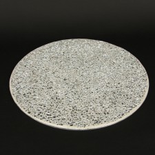 13.75" MIRROR CHIP PLATE SILVE
