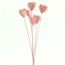 55MM SOLID HEART PICK 6PC/BU
