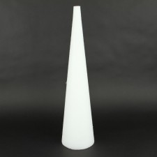 24 X 6" STYRO CONE X1 WHITE