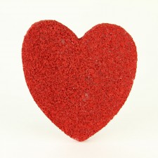 5" STYRO HEART RED X1