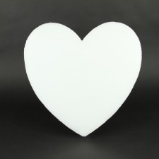 16" SOLID STYRO HEART X1 WHT