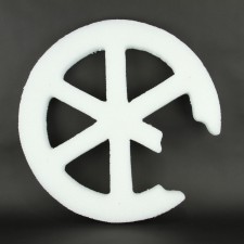 24" STYRO BROKEN WHEEL X1