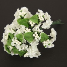 5" HYDRANGEA SATIN 12/BU