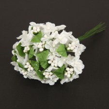 5" HYDRANGEA SATIN 12/BU