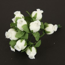 4.5" POLY ROSEBUD 12/BU IVORY