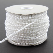 4MM BEAD ROLL 100' WH/PEARL