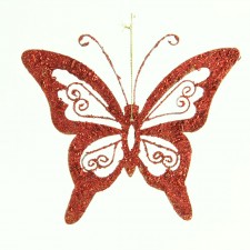 8"BUTTERFLY SHAPE H/O RED A5