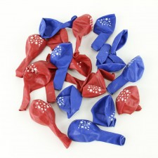 12"BALLOON PTD RD/WHT/BL STARS