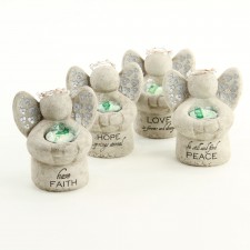 5"ANGEL T-LITE HOLDER ASST