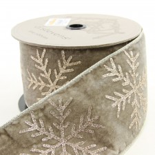 4"X10YD VELVET PLATINUM