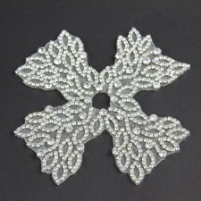 4.5"CRSTL.FILIGREE CROSS ORNA