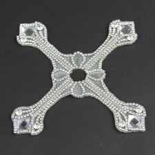 7.5"CRSTL.BYZANTINE CROSS ORN