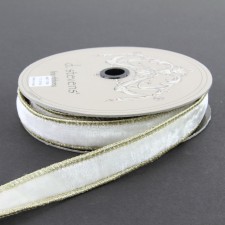 1"X10YD LUSH VLVT WINTER WHT