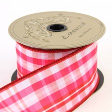 2.5"X10YD LINEN CUPID PLAID