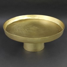 18"X8"ALUM.CAKE PLATE GOLD