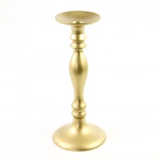 13"X5"ALUM.GOLD CANDLE STAND