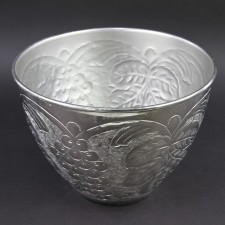 12"X9.5"RND EMBSD BOWL AL.NKL