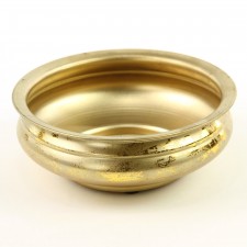6"X2"CENTER BOWL GOLD LEAF