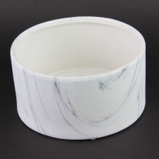 4.5"X8.75"CONTAINER WHT MARBLE
