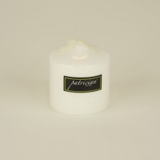 3"X3" PILLAR UNSCENTED  WHITE