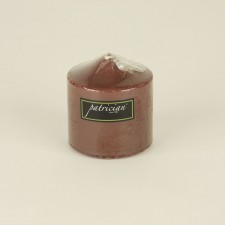 3"X3"PILLAR UNSCENT X1 CHOCOL
