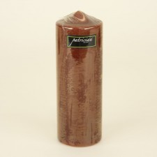 3"X9" PILLAR UNSCENT X1 CHOCOL