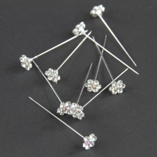 FLOWER PIN 10PC/PKG