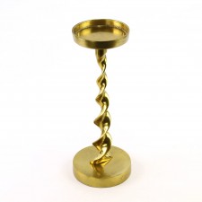 14"GOLD ALUM.CANDLE HOLDER S1
