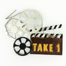 24"X19"METAL MOVIE WALL DECOR