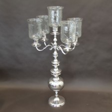 47"ALUM.GLSS CANDELABRA M25