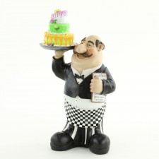 16"X9"POLYSTONE CHEF W/CAKE
