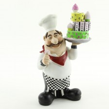 16"X9"POLYSTONE CHEF W/CAKE