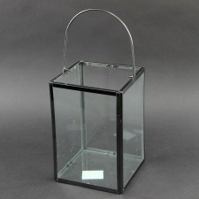16"S/S GLASS LANTERN S2 M25