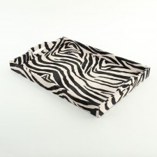 24" WOOD LEATHER TRAY S3
