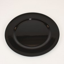 13"D MEL CHARGER PLATE BLACK