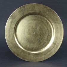 13" ROUND CHARGER GOLD