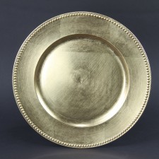 13"RND CHARGER W/BEAD EDGE