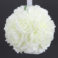 3.9" ROSE BALL WHITE