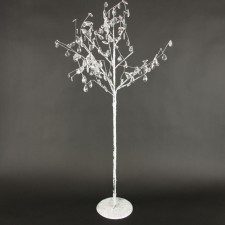 33.5"ACRYL.TREE W/GLT/SNOW