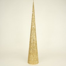 TREE W/GLITTER S3 GOLD
