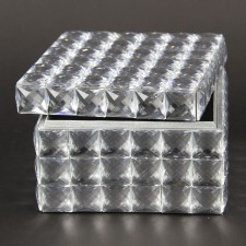 6"X6"X4" DECO BOX SILVER