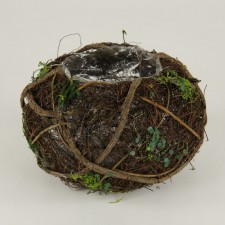 9"RND TWIG BALL PLANTER