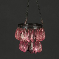 5" 2-TIER BEADED HNG T-LITE