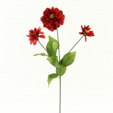 26"ZINNIA SPRAY X3 RED B4